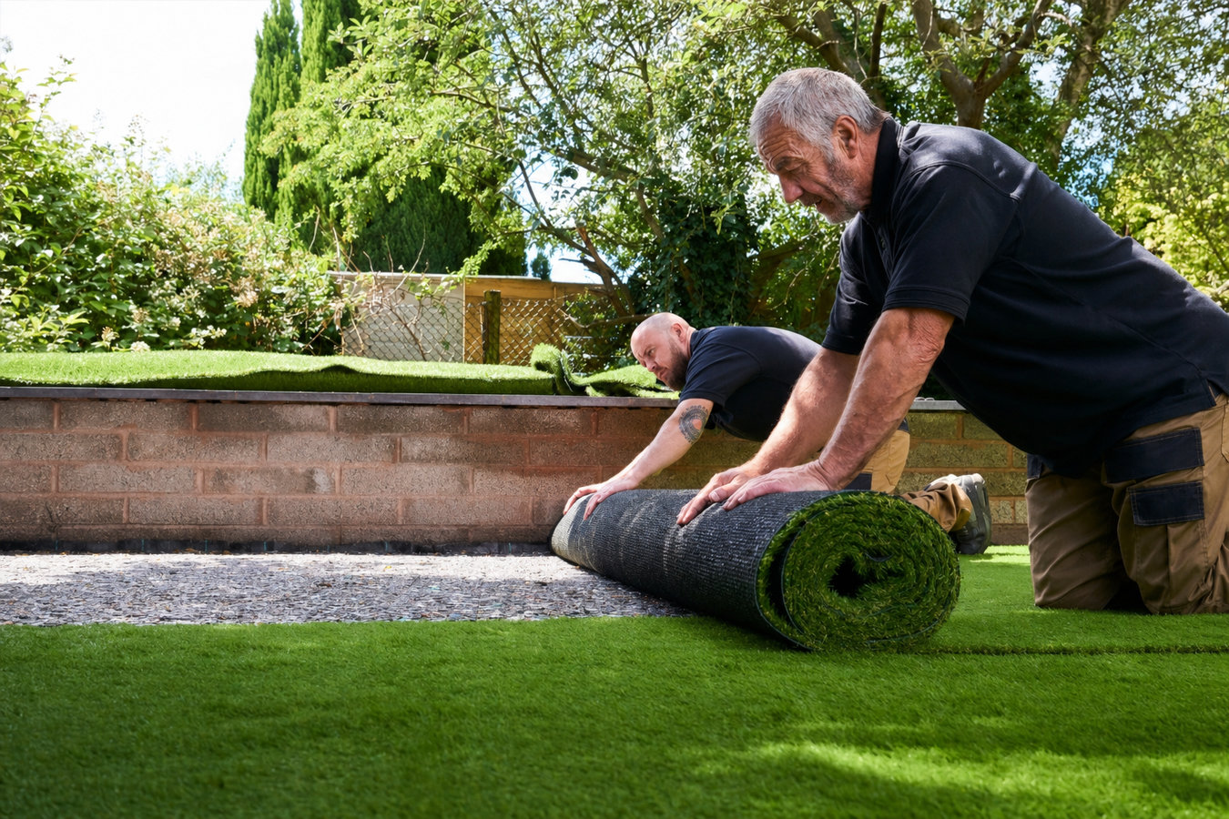 Artificial turf installation in Gainesville, FL