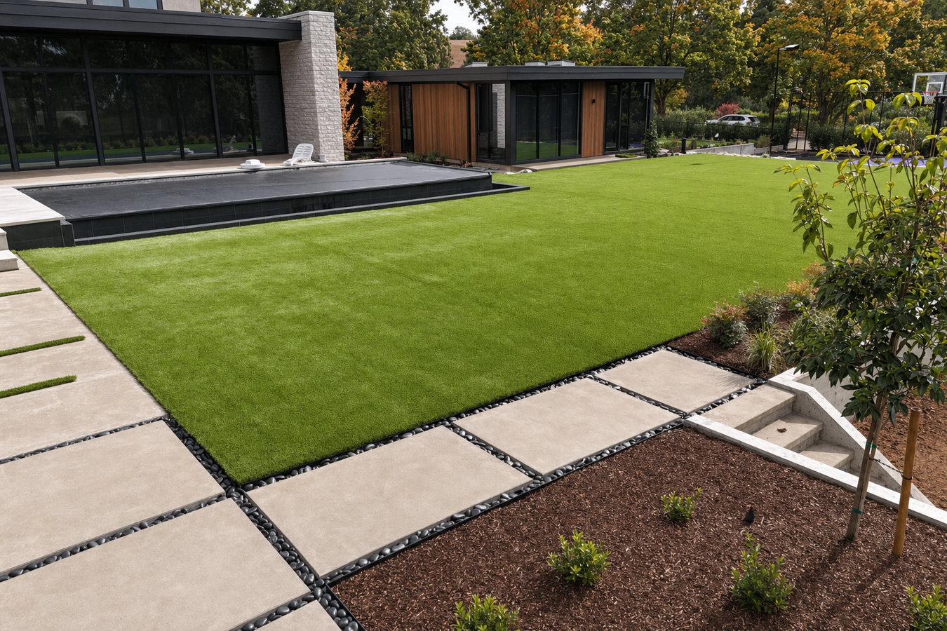 Commercial turf installation in Gainesville, FL