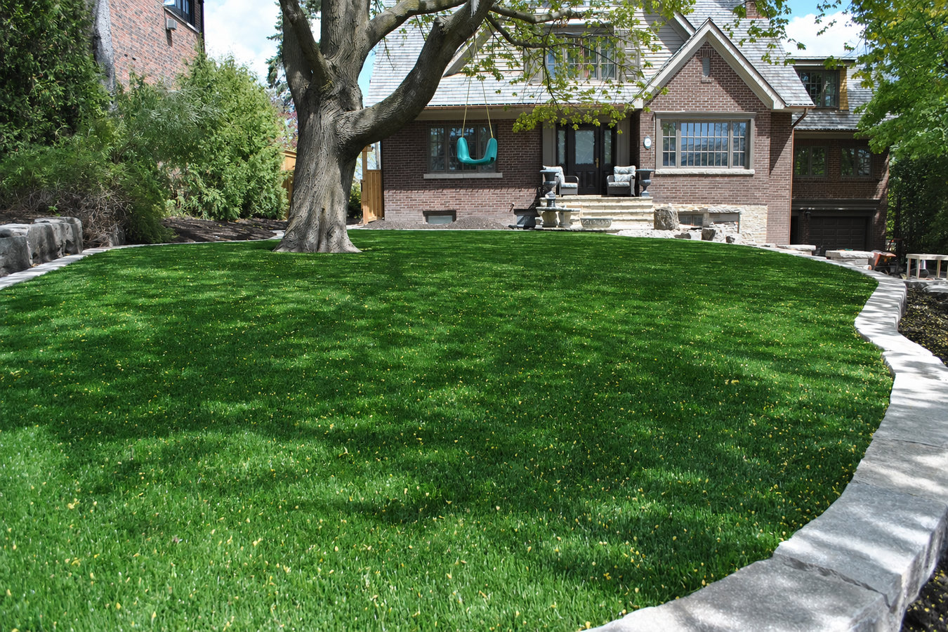 Residential turf installation in Gainesville, FL